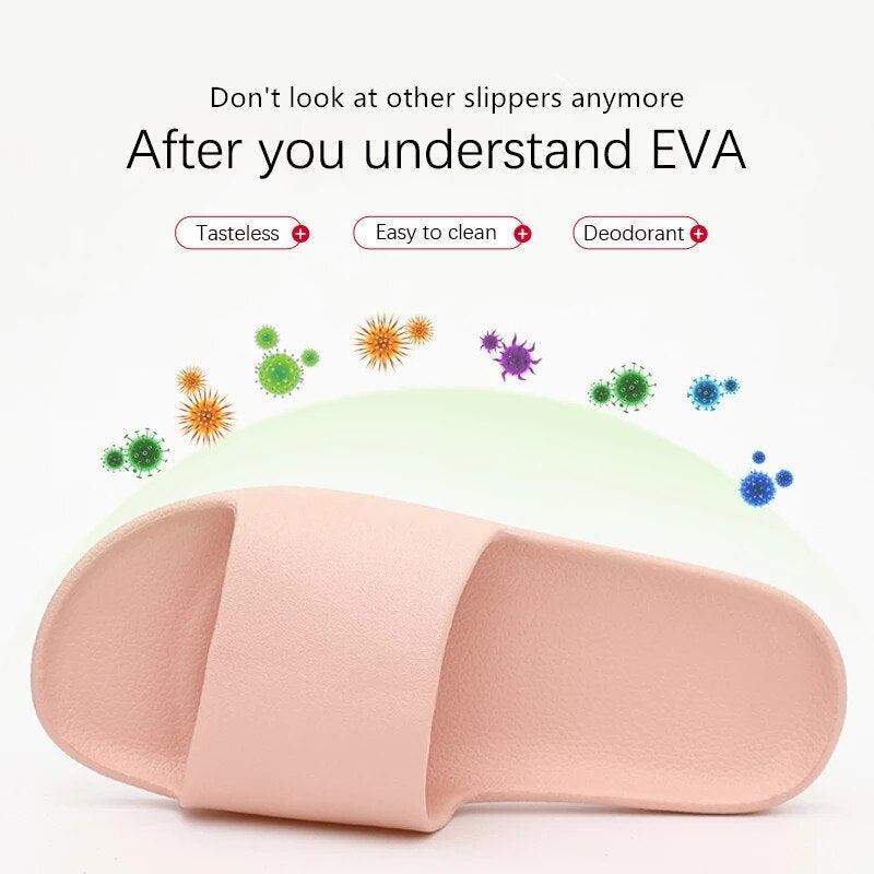 Summer Home Mens Slippers Simple Black White Shoes Non-Slip Bathroom Slides Flip Flops Indoor Women Slippers Soft Slides Slippers For Men Cloud Cushioned Slides Thick Non-Slip Pool Gym House Slipper