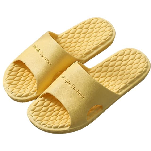 Summer Home Mens Slippers Simple Black White Shoes Non-Slip Bathroom Slides Flip Flops Indoor Women Slippers Soft Slides Slippers For Men Cloud Cushioned Slides Thick Non-Slip Pool Gym House Slipper