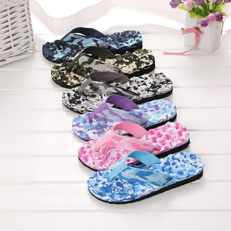 Summer Women Flip Flops Shoes Sandals Camouflage Outdoor Beach Shoes Slippers Daily Wear Casual Slippers Comfort Thong Style Flip Flops Sandals For Women With Arch Support For Comfortable Walk