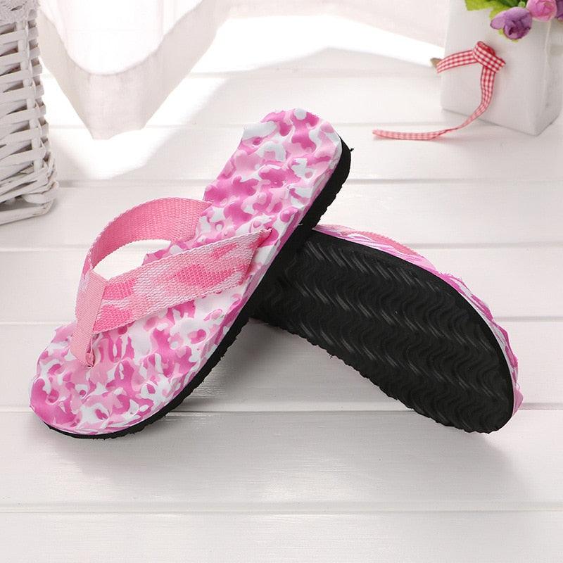 Summer Women Flip Flops Shoes Sandals Camouflage Outdoor Beach Shoes Slippers Daily Wear Casual Slippers Comfort Thong Style Flip Flops Sandals For Women With Arch Support For Comfortable Walk