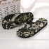 Summer Women Flip Flops Shoes Sandals Camouflage Outdoor Beach Shoes Slippers Daily Wear Casual Slippers Comfort Thong Style Flip Flops Sandals For Women With Arch Support For Comfortable Walk