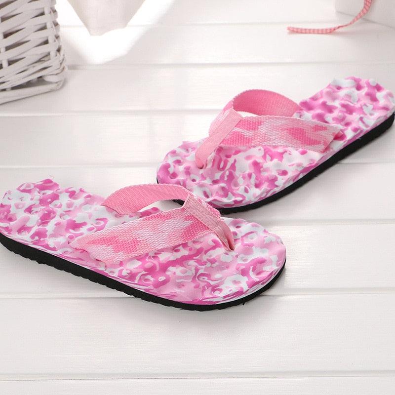 Summer Women Flip Flops Shoes Sandals Camouflage Outdoor Beach Shoes Slippers Daily Wear Casual Slippers Comfort Thong Style Flip Flops Sandals For Women With Arch Support For Comfortable Walk