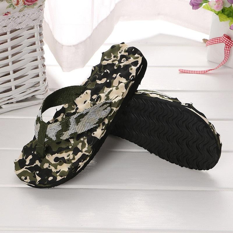 Summer Women Flip Flops Shoes Sandals Camouflage Outdoor Beach Shoes Slippers Daily Wear Casual Slippers Comfort Thong Style Flip Flops Sandals For Women With Arch Support For Comfortable Walk