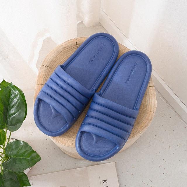 Summer Women Indoor Slippers Floor Flat Shoes Indoor Eva Flip Flops Non-Slip Bathroom Home Slippers Quick Drying Sandals EVA Anti-slip Open Toe Soft Slippers Shoes Pool Slippers
