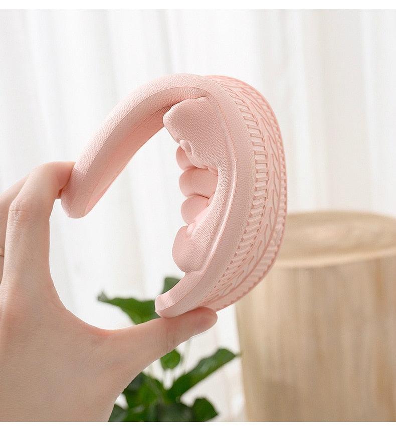 Summer Women Indoor Slippers Floor Flat Shoes Indoor Eva Flip Flops Non-Slip Bathroom Home Slippers Quick Drying Sandals EVA Anti-slip Open Toe Soft Slippers Shoes Pool Slippers