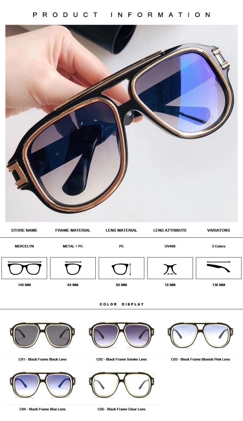 Sunglasses for Men Oversize Classic Shades Luxury & Popular Men Designer Sunglasses More Glamour & Classy Fashionable Sun Glasses For Men New Stylish & Vintage Sunglasses