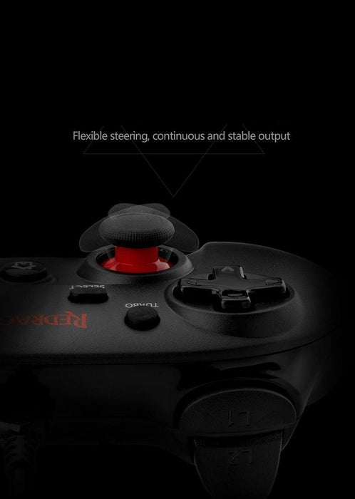 Sustainable Black Wired Dual Vibration Joystick Gamepad Controller Compatible With PC Monitor Laptop - STEVVEX Game - 221, all in one game controller, best quality joystick, black gamepad, classic games, controller for pc, Dual sense controller, game, Game Controller, Game Pad, gamepad controller, gamepad joystick, joystick, joystick for games, wired game controller - Stevvex.com