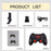 Sustainable White Wireless Joystick Gamepad PC Game Controller Support Bluetooth BT3.0 Compatible With Mobile Phone Tablet Wireless Controller Game Controller Gamepad Joystick Compatible With Slim 360 PC Windows 7 8 10 (White)