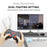Sustainable White Wireless Joystick Gamepad PC Game Controller Support Bluetooth BT3.0 Compatible With Mobile Phone Tablet Wireless Controller Game Controller Gamepad Joystick Compatible With Slim 360 PC Windows 7 8 10 (White)
