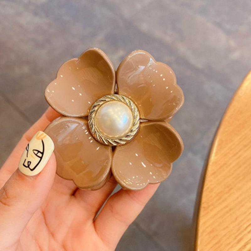 Sweet Flower Shape Hair Clips for Women Girls Hair Claw Chic Barrettes Claw Crab Hairpins Styling Bohemia Hair Jaw Clamps Medium Thick Hair Women