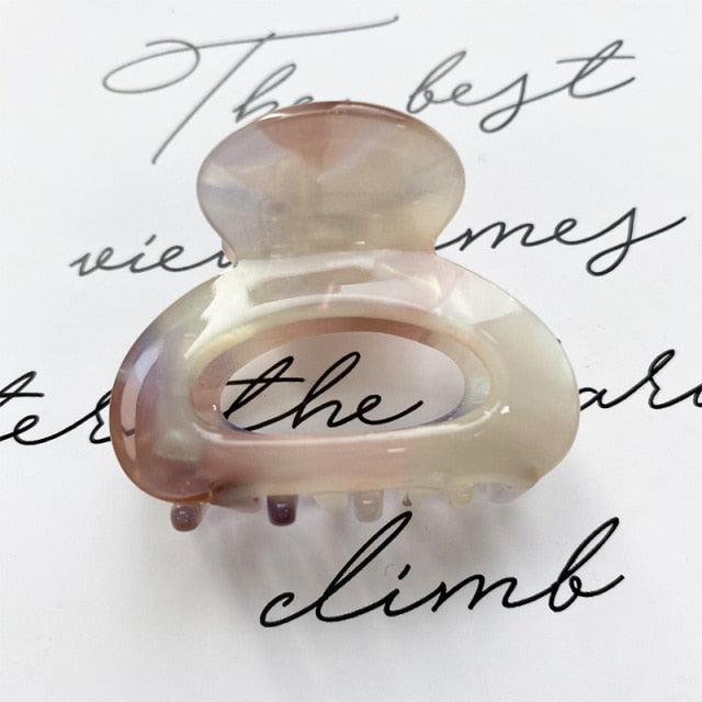 Sweet Mini Acetate Hair Clip for Women Girls Hair Claw Chic Barrettes Crab Hairpins Styling Claw Clips Fashion Hair Gorgeous Hair Accessories For Women