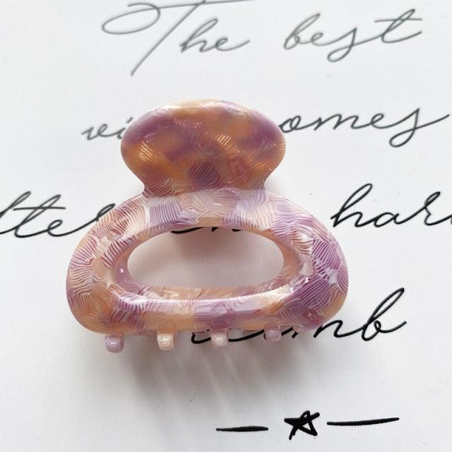 Sweet Mini Acetate Hair Clip for Women Girls Hair Claw Chic Barrettes Crab Hairpins Styling Claw Clips Fashion Hair Gorgeous Hair Accessories For Women