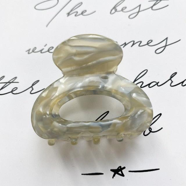 Sweet Mini Acetate Hair Clip for Women Girls Hair Claw Chic Barrettes Crab Hairpins Styling Claw Clips Fashion Hair Gorgeous Hair Accessories For Women