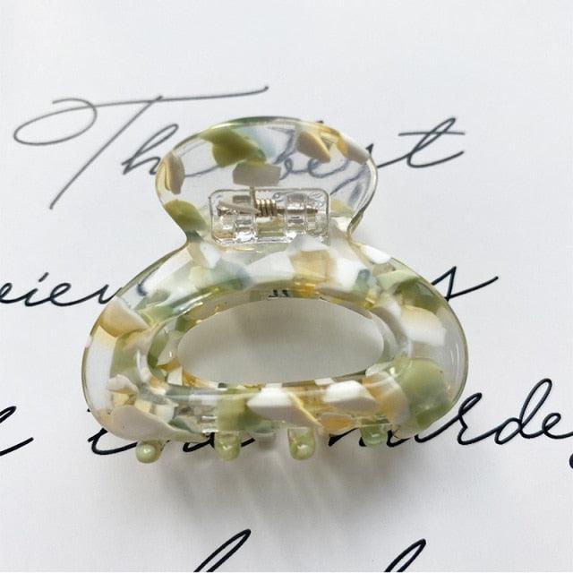 Sweet Mini Acetate Hair Clip for Women Girls Hair Claw Chic Barrettes Crab Hairpins Styling Claw Clips Fashion Hair Gorgeous Hair Accessories For Women