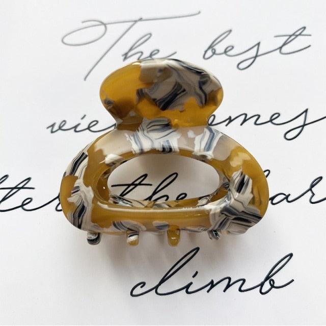 Sweet Mini Acetate Hair Clip for Women Girls Hair Claw Chic Barrettes Crab Hairpins Styling Claw Clips Fashion Hair Gorgeous Hair Accessories For Women