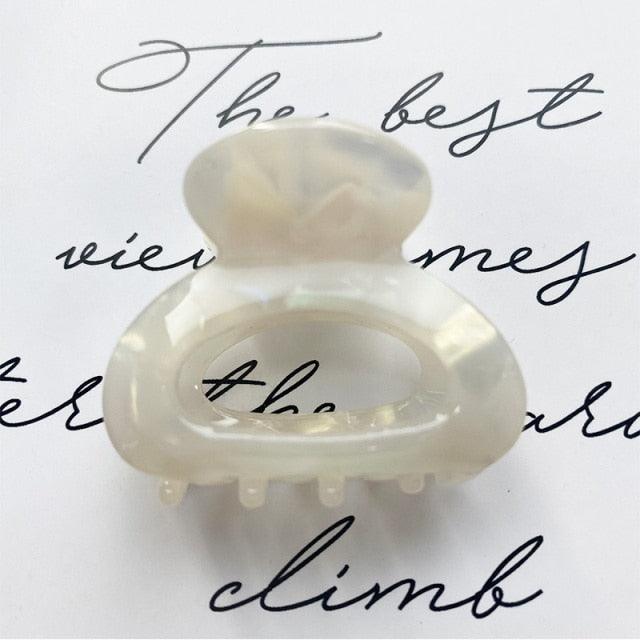 Sweet Mini Acetate Hair Clip for Women Girls Hair Claw Chic Barrettes Crab Hairpins Styling Claw Clips Fashion Hair Gorgeous Hair Accessories For Women