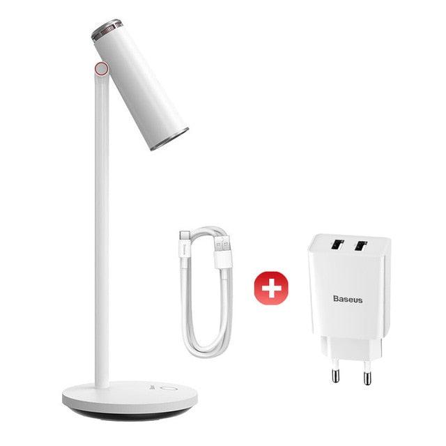 Table Lamp LED Desk Night Lamp Eye Protection Study Reading Light USB Rechargeable Desktop Office Work Table Lamp Decorative Table Lamp Cute Study Lamps for Bedroom Décor