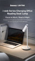 Table Lamp LED Desk Night Lamp Eye Protection Study Reading Light USB Rechargeable Desktop Office Work Table Lamp Decorative Table Lamp Cute Study Lamps for Bedroom Décor
