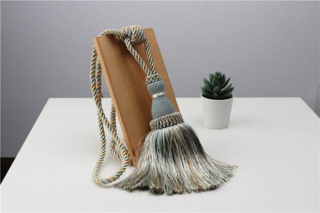 Tassel Curtain Tiebacks Home Decoration Handmade Curtain Holders Clips Hanging Balls Curtain Accessories Curtain Tie backs Curtain Handmade Tiebacks Decorative Curtain Holdbacks With Tassel