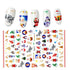The New 3D Nail Sticker Cool English Letter stickers for nail Foil Love Heart Design Fashion Manicure Stickers Girls Manicure Decoration Nail Art Supplies 3D Self-Adhesive Nail Decals Designer Nail Stickers for Acrylic Nails