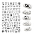 The New 3D Nail Sticker Cool English Letter stickers for nail Foil Love Heart Design Fashion Manicure Stickers Girls Manicure Decoration Nail Art Supplies 3D Self-Adhesive Nail Decals Designer Nail Stickers for Acrylic Nails