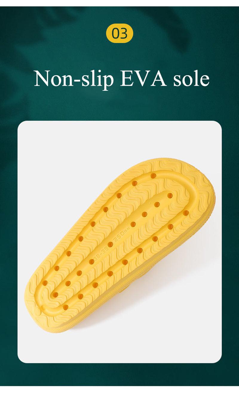 Thick Platform Bathroom Home Slippers Women Fashion Soft Sole EVA Indoor Slides Woman Sandals Summer Non-slip Flip Flops Quick Drying Open Toe Super Soft Comfy Thick Sole Home House Cloud Cushion Sandals For Indoor And Outdoor Platform Shoes