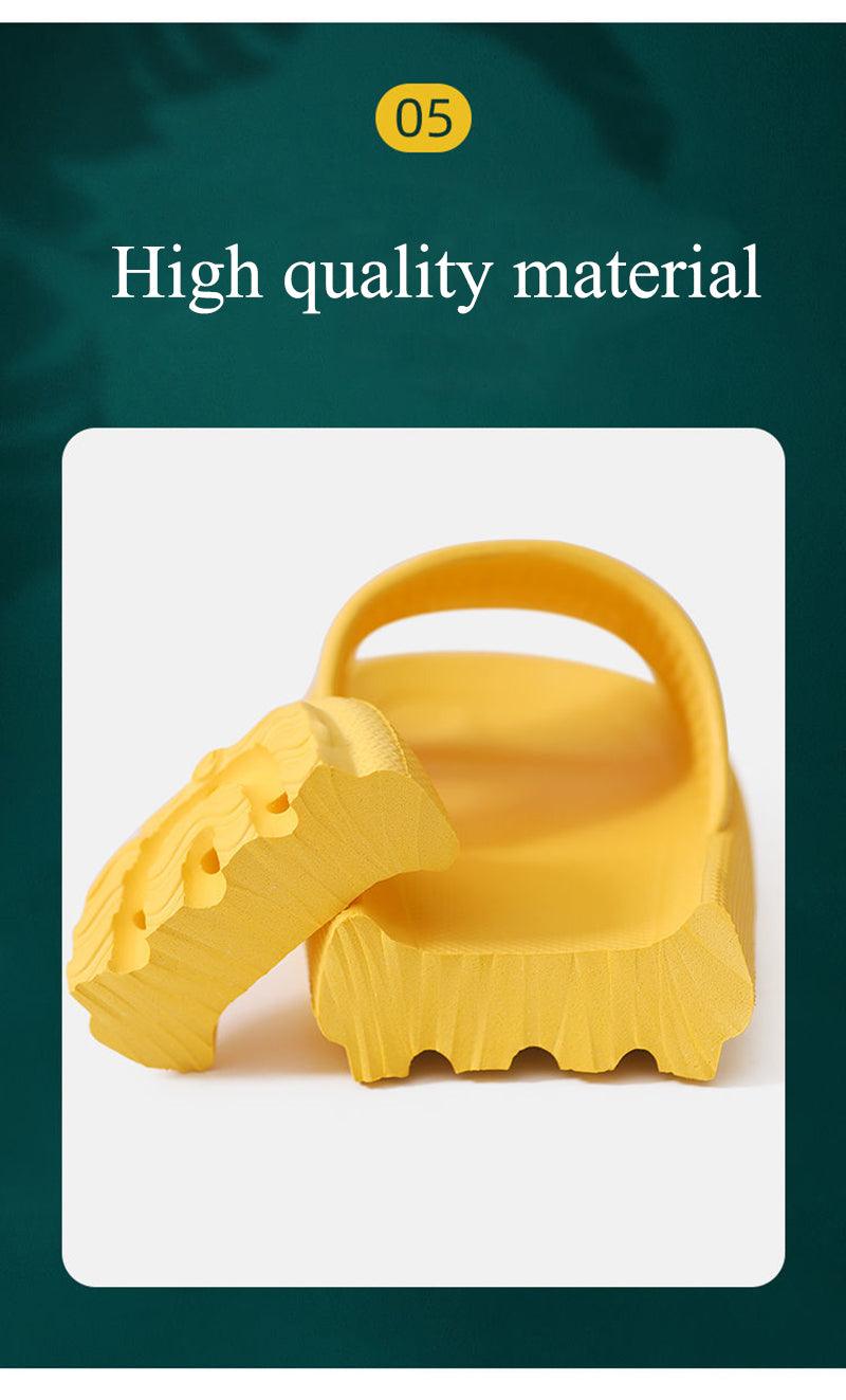 Thick Platform Bathroom Home Slippers Women Fashion Soft Sole EVA Indoor Slides Woman Sandals Summer Non-slip Flip Flops Quick Drying Open Toe Super Soft Comfy Thick Sole Home House Cloud Cushion Sandals For Indoor And Outdoor Platform Shoes