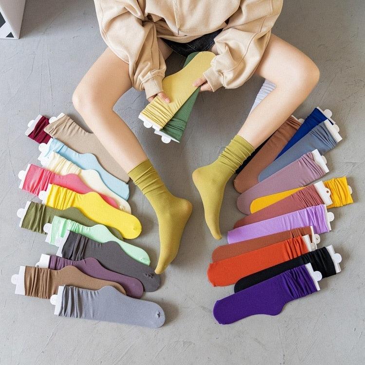 Thin Socks 31 Solid Colors Second Generation Premium Quality Socks From Breathable Cotton Classic Summer Spring Canvas Shoes Footwear Cute Unisex Socks For Men And Women