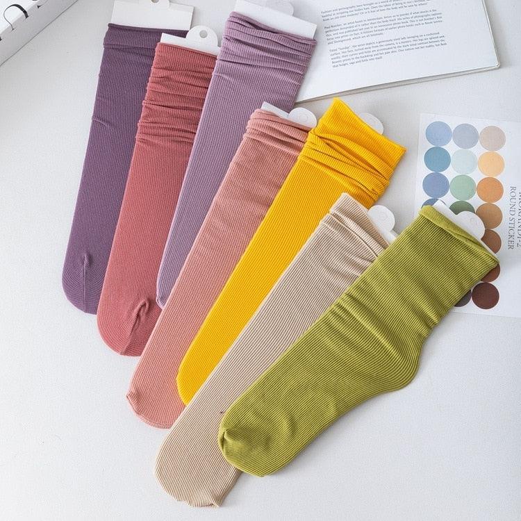 Thin Socks 31 Solid Colors Second Generation Premium Quality Socks From Breathable Cotton Classic Summer Spring Canvas Shoes Footwear Cute Unisex Socks For Men And Women