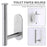 Toilet Paper Holder Bathroom Accessories Stainless Steel Bathroom Kitchen Wall Mounted Roll Paper Rack Tissue Towel Rack Holders Adhesive Toilet Paper Holder Stainless Steel Toilet Tissue Roll Holder Sticky Hand Towel Hanger No Drilling