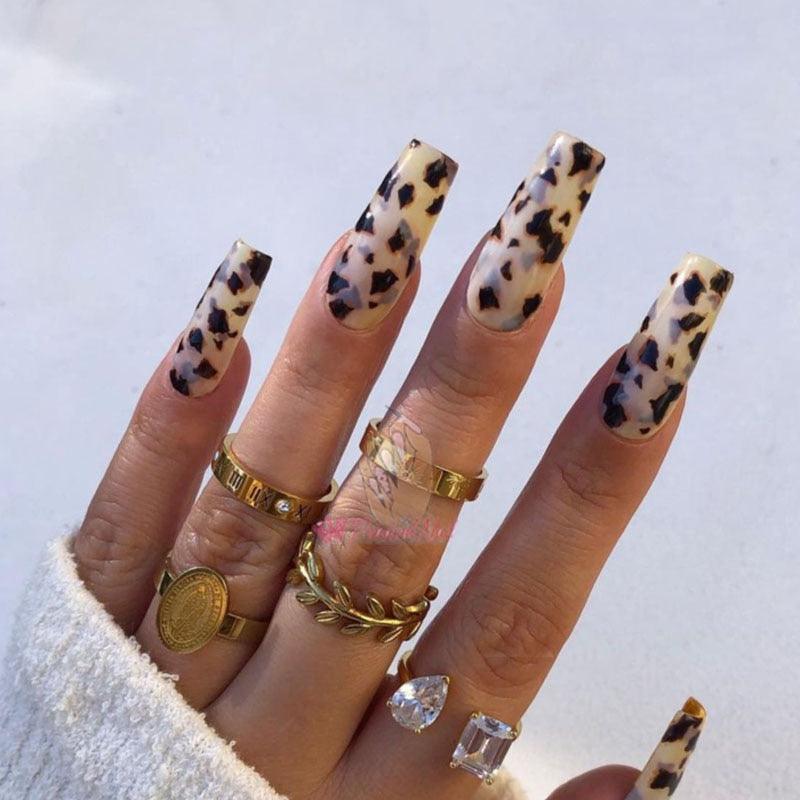 Tortoiseshell Amber Nails Tortoise Shell Nail Art Foil Transfer Decals Wraps Tips Nail Manicure Decorations Leopard Nail Foil Transfer Stickers Leopard Snake Laser Gold Design Nail Foil Decals Art Sticker for Women Manicure Tips