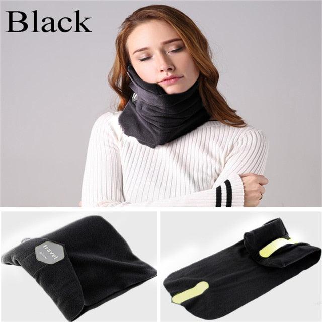 Travel Pillow and Multifunctional Scarf Travel Neck Pillow Soft Scarf Pillow Support Pillow Multifunctional Scarf For Airplane Home Or Office Nap Slow Rebound Space Outdoor Pillow Solid Neckline Cervical Healthcare Muffler Pillows