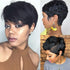 Trending Natural Color Short Bob Straight Human Wigs With Bangs Brazilian Virgin Hair Pixie Cut Wig Human Hair Wig For Black Women Gifts for Girlfriends