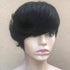 Trending Natural Color Short Bob Straight Human Wigs With Bangs Brazilian Virgin Hair Pixie Cut Wig Human Hair Wig For Black Women Gifts for Girlfriends