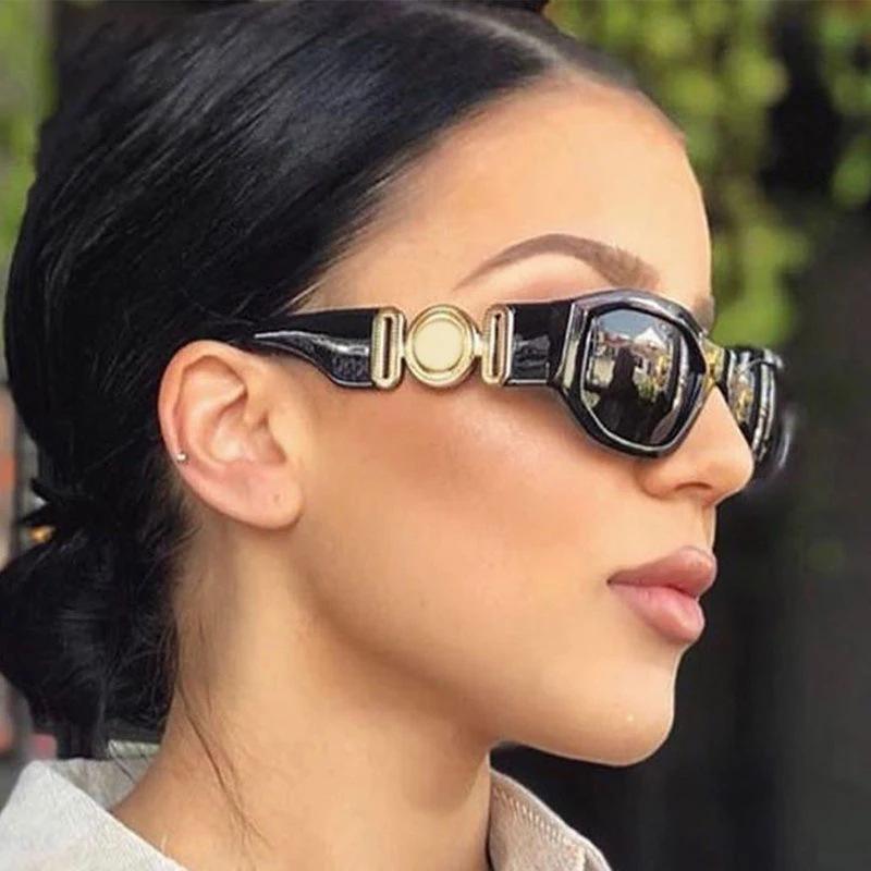 Trendy Retro Cat Eye Sunglasses Modern Vintage Elegant Cat Eye Design Sunglasses For Women intage Narrow Cat Eye Sunglasses for Women Plastic Frame