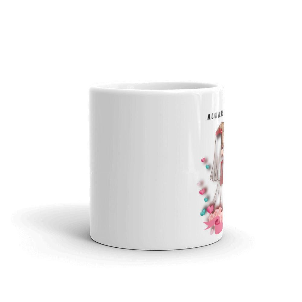 Unique "Always & Forever" Ceramic Coffee Mug Valentines Gifts For Best Friends Wife Husband Mom Dad Boyfriend Girlfriend Wedding Gifts for Bride and Groom, Romantic Presents Ideas for Christmas, Valentines Day, Engagement Wedding
