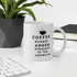 Unique Coffee Mug for Coffee Lovers, Funny Inspirational Coffee Mug, Coffee Because Anger Management is too Expensive, Motivational Quote Ceramic Cup White Christmas Gifts Funny Quote Coffee Mug for Friend Co-worker, 11/15 Oz
