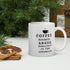 Unique Coffee Mug for Coffee Lovers, Funny Inspirational Coffee Mug, Coffee Because Anger Management is too Expensive, Motivational Quote Ceramic Cup White Christmas Gifts Funny Quote Coffee Mug for Friend Co-worker, 11/15 Oz