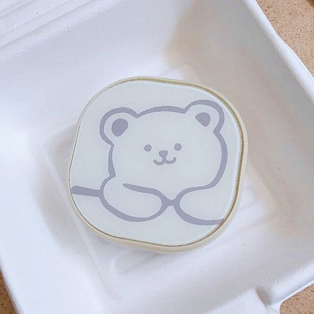 Unisex Cute Contact Lens Case Travel Glasses Lenses Box Eyes Care Kit Holder Container Lens Case Contact Lens Containers Remover Kit Set With Mirror Eye Remover Tool