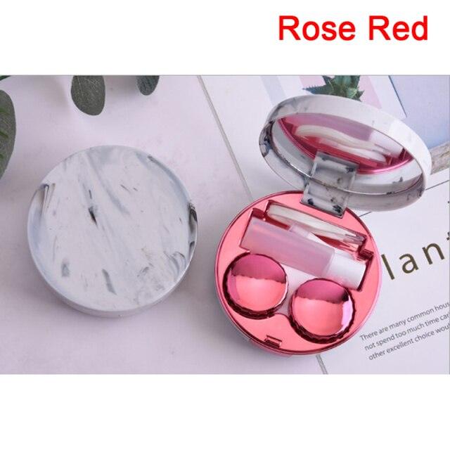 Unisex Cute Contact Lens Case Travel Glasses Lenses Box Eyes Care Kit Holder Container Lens Case Contact Lens Containers Remover Kit Set With Mirror Eye Remover Tool