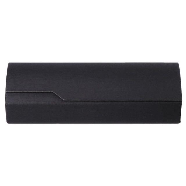 Unisex Fashion Men Women Glasses Case Protective Box Sunglasses Optical Reading Eyeglasses Clamshell Eyeglasses Case Portable Glasses Protection Case PU Leather  Eyeglass Case Colorful Black White Design