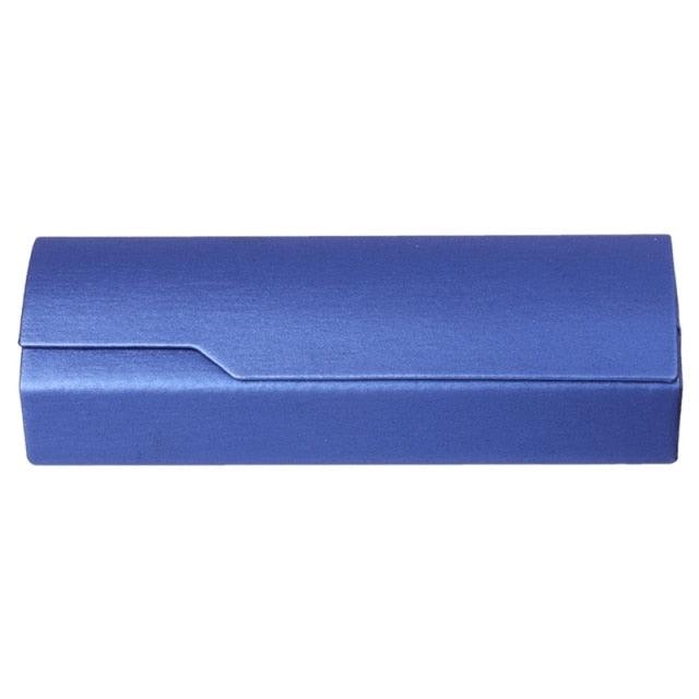 Unisex Fashion Men Women Glasses Case Protective Box Sunglasses Optical Reading Eyeglasses Clamshell Eyeglasses Case Portable Glasses Protection Case PU Leather  Eyeglass Case Colorful Black White Design