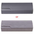 Unisex Fashion Men Women Glasses Case Protective Box Sunglasses Optical Reading Eyeglasses Clamshell Eyeglasses Case Portable Glasses Protection Case PU Leather  Eyeglass Case Colorful Black White Design