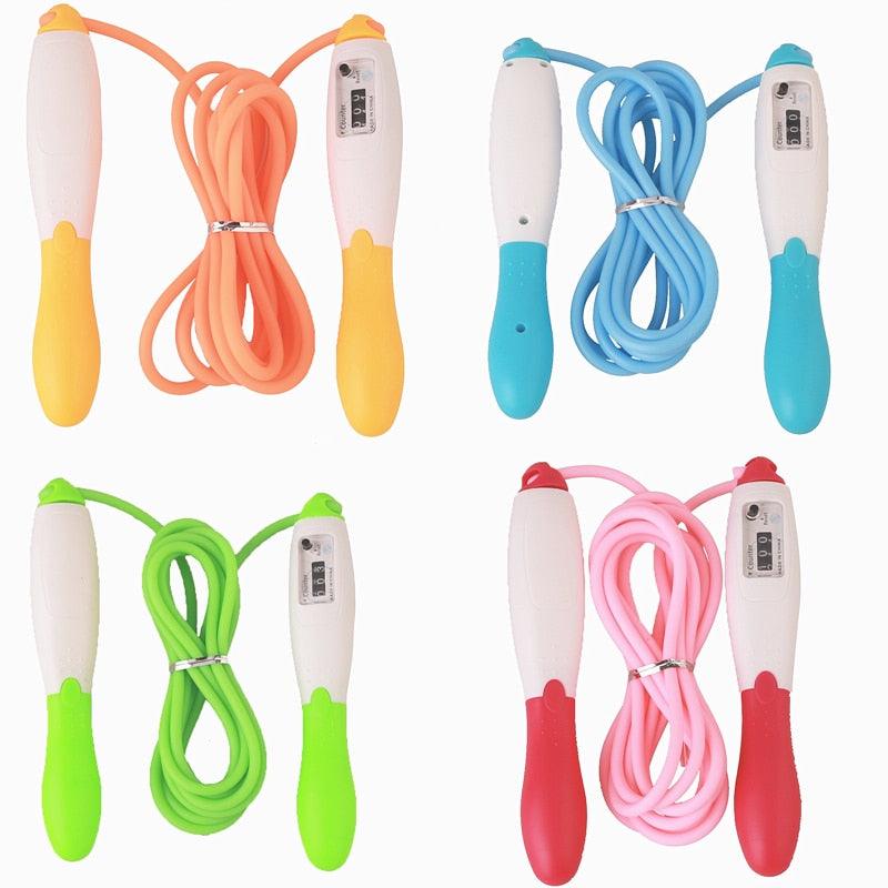 Unisex Fitness  Jump Ropes With Counter Sports Fitness Adjustable Fast Speed Counting Jump Skip Rope Wire Calories Counting Cordless Rope Skipping For Adult Boys Girls