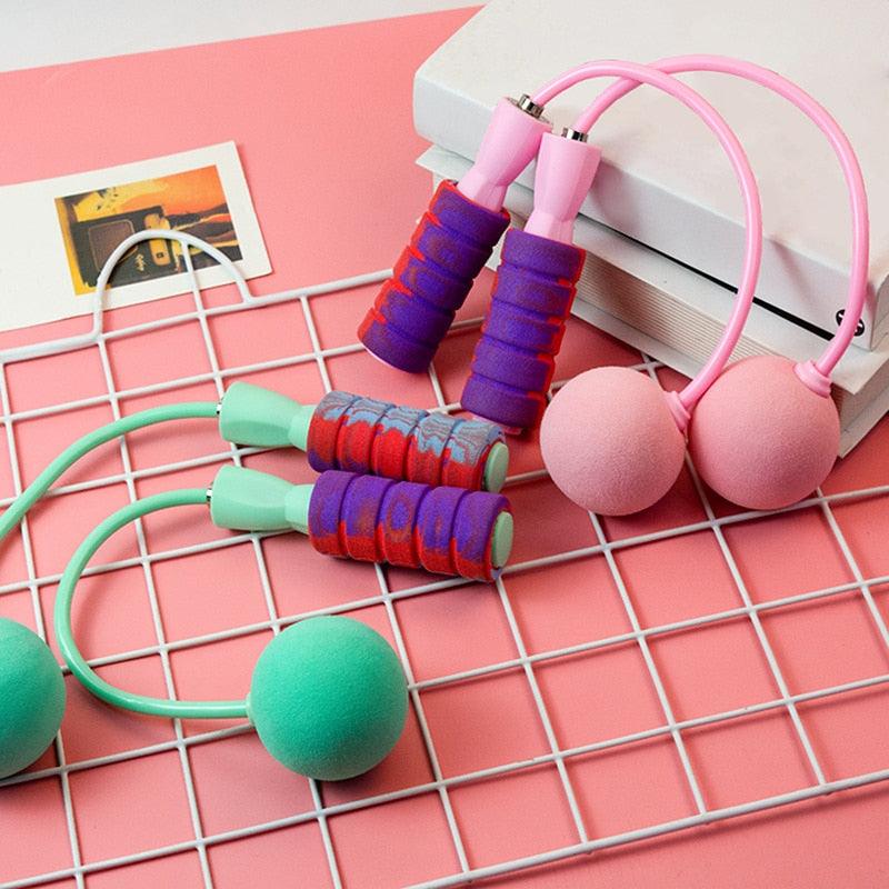 Unisex Fitness  Jump Ropes With Counter Sports Fitness Adjustable Fast Speed Counting Jump Skip Rope Wire Calories Counting Cordless Rope Skipping For Adult Boys Girls