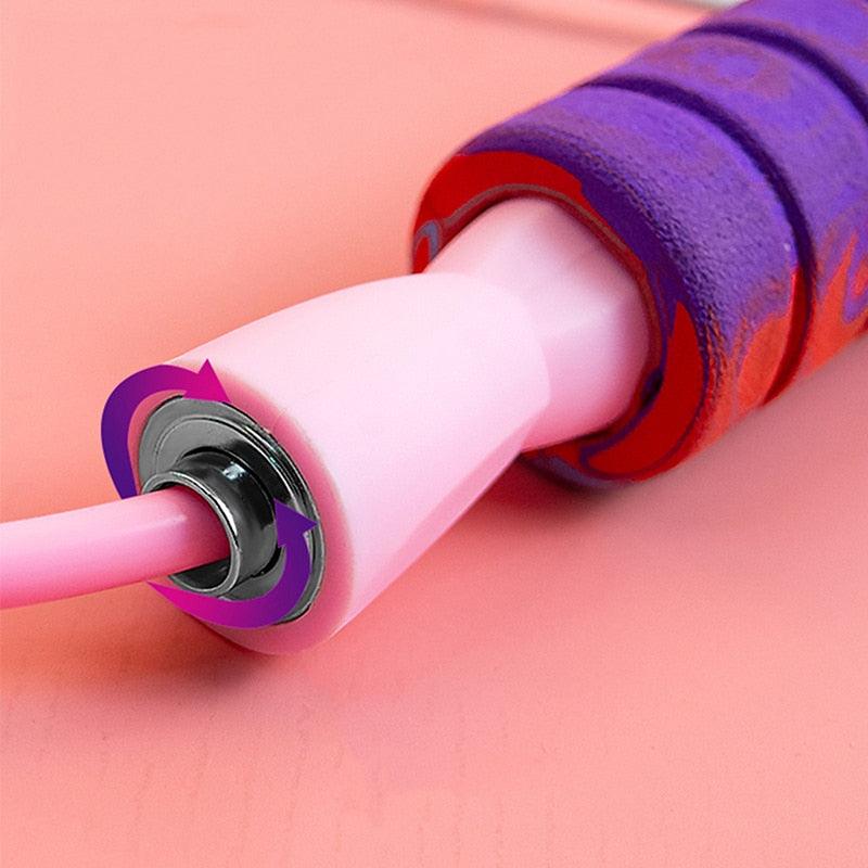 Unisex Fitness  Jump Ropes With Counter Sports Fitness Adjustable Fast Speed Counting Jump Skip Rope Wire Calories Counting Cordless Rope Skipping For Adult Boys Girls