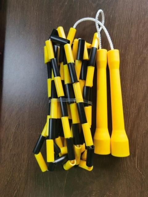 Unisex Jump Rope Stripe Ropes With Plastic Handles For Any Skill Level Sports Segmented Jump Rope For Outdoor Fitness Gym Men Women Kids Best For Sports Outdoors Jumping Rope 2.9m