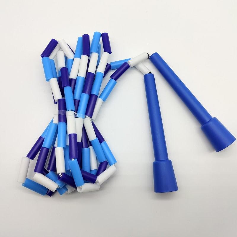 Unisex Jump Rope Stripe Ropes With Plastic Handles For Any Skill Level Sports Segmented Jump Rope For Outdoor Fitness Gym Men Women Kids Best For Sports Outdoors Jumping Rope 2.9m