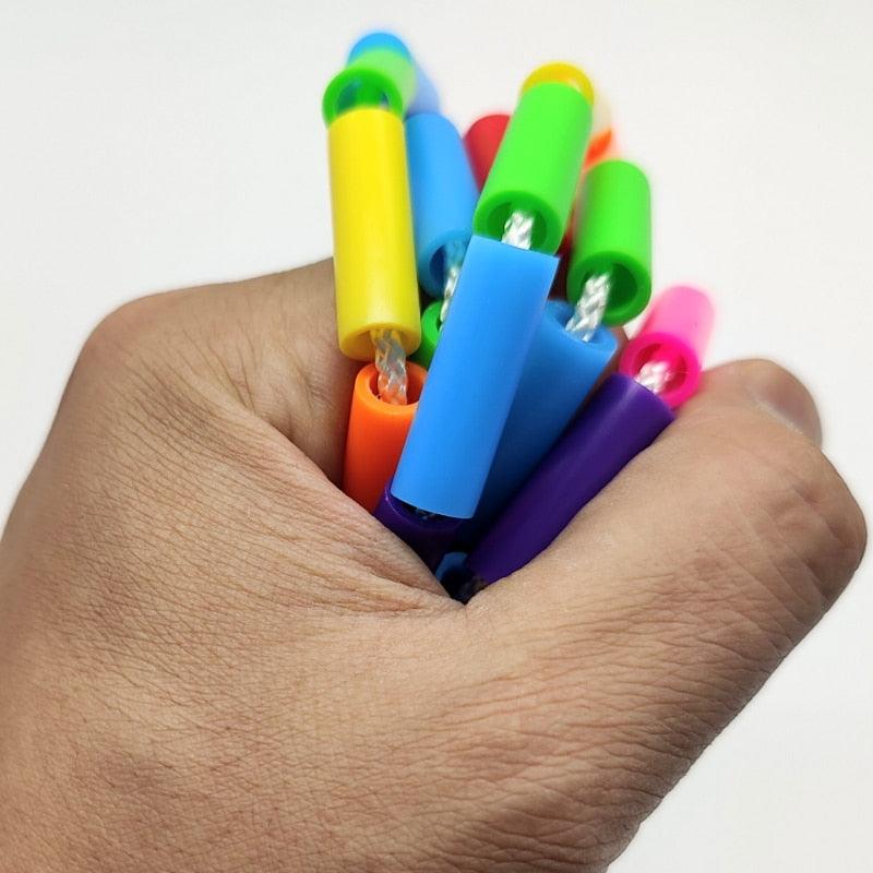 Unisex Jump Rope Stripe Ropes With Plastic Handles For Any Skill Level Sports Segmented Jump Rope For Outdoor Fitness Gym Men Women Kids Best For Sports Outdoors Jumping Rope 2.9m