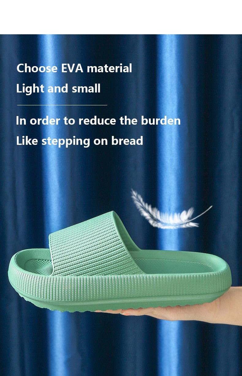 Unisex Thicker Comfortable Slippers For Men And Women Home Bathroom Bath Couple Thick Bottom Home Slippers Soft Sole Slide Sandals Leisure Shower Quick Drying Bathroom Non-Slip Massage Pool Gym House Slipper
